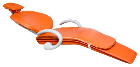 Мягкий чехол на обивку стоматологического кресла, оранжевый