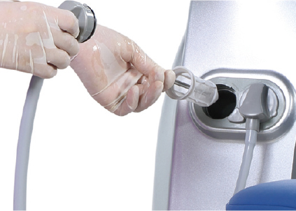 Ajax AJ 11 – стоматологическая установка с верхней подачей инструментов с мягкой обивкой