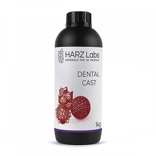 HARZ Labs Dental Cast – Фотополимер для настольных LCD/DLP, 0,5кг
