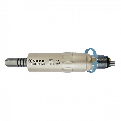 COXO D23-M6 - воздушный микромотор с фиброоптикой и внутренней подачей воды, 6-ти канальный