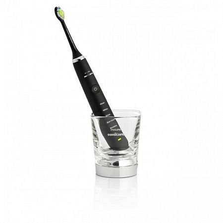 Philips Sonicare DiamondClean Black HX9352/04 - звуковая зубная щетка с 2-мя насадками и дорожным чехлом
