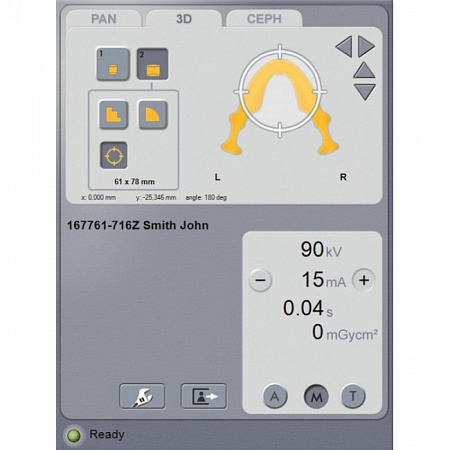 KaVo Pan eXam Plus 3D - цифровая панорамная рентгенодиагностическая система с функцией 3D-томографии 6x8 см и возможностью дооснащения модулем цефалостата